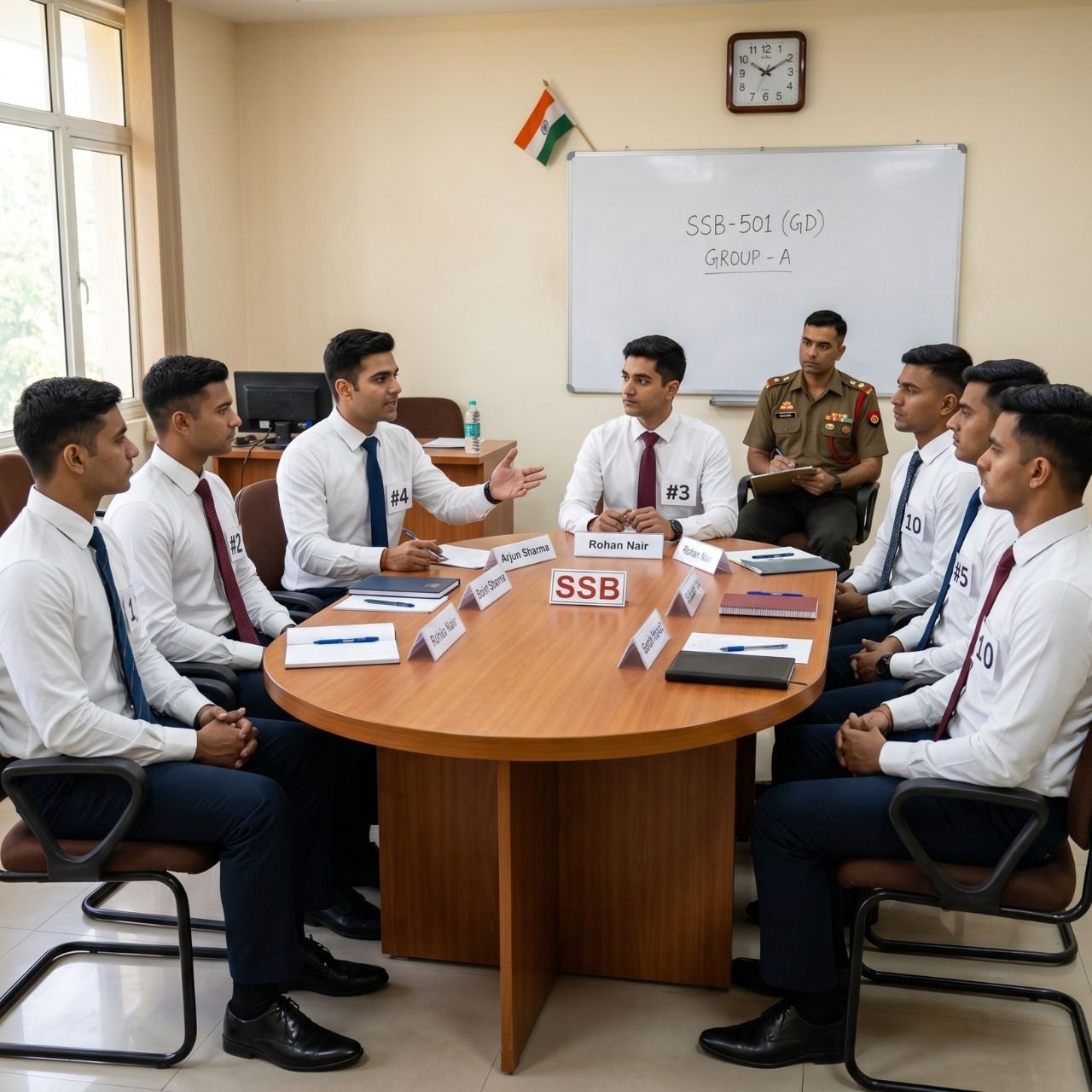 SSB interview training - NDA aspirants preparing for SSB personality assessment